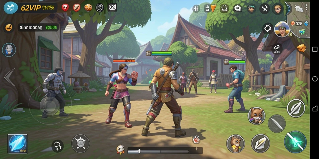 Screenshot utama 62VIP menampilkan gameplay simulasi yang realistis.