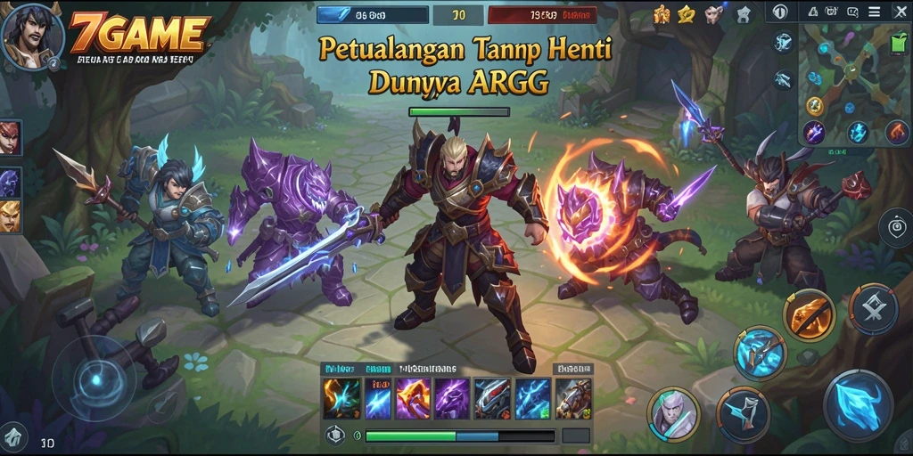 Tampilan atraktif gameplay ARPG di 7GAME.