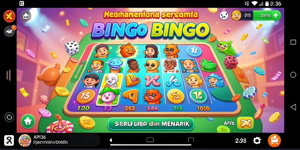 Tampilan gameplay seru dalam game Bingo API36 yang menghibur.