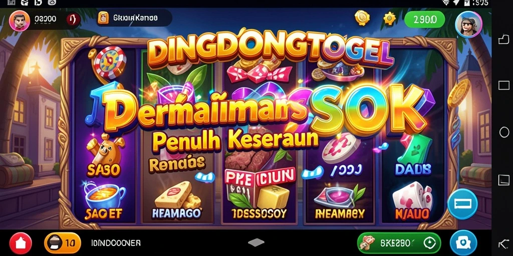 Screenshot gameplay DINGDONGTOGEL dengan grafis menarik dan antarmuka mudah digunakan.