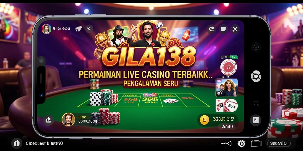 Tampilan gameplay seru Live Casino di GILA138.