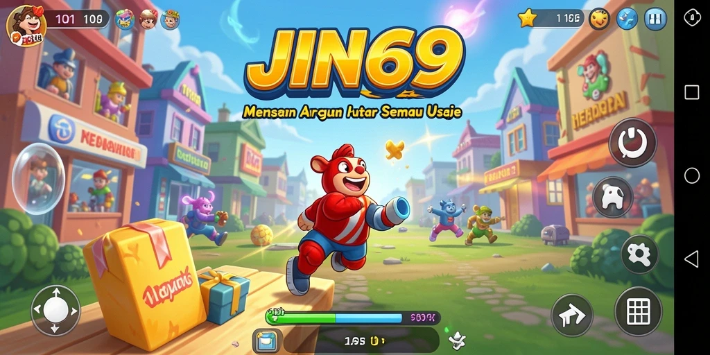 Tangkapan layar menunjukkan gameplay menegangkan dari JIN69.