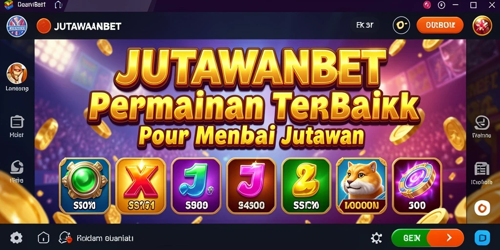 Tampilan gameplay Slot JUTAWANBET yang menarik dan menarik.