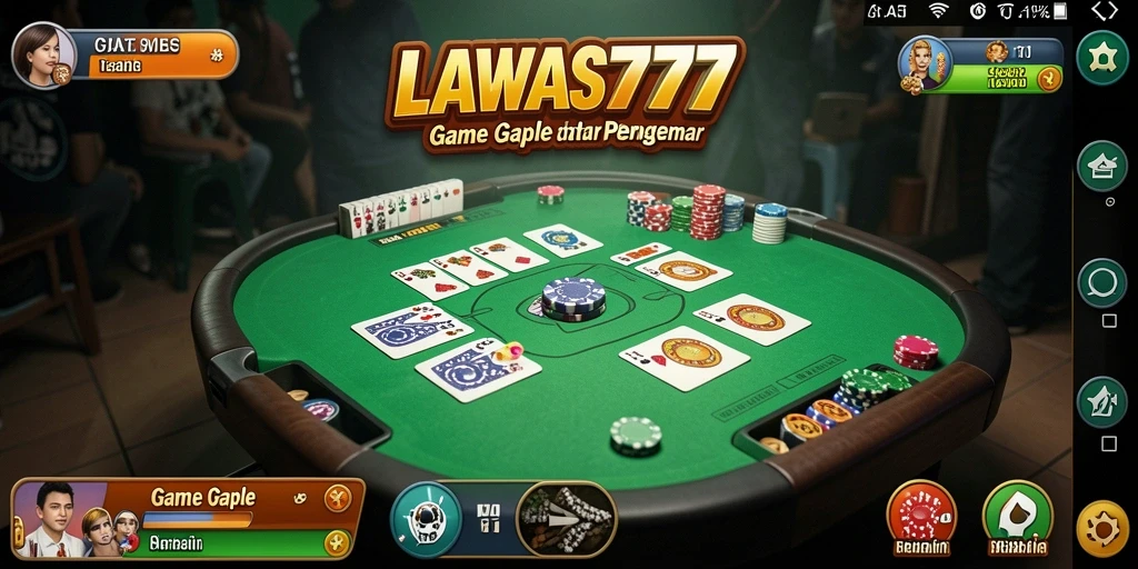 Tampilan gameplay seru dalam LAWAS777 untuk penggemar Gaple.