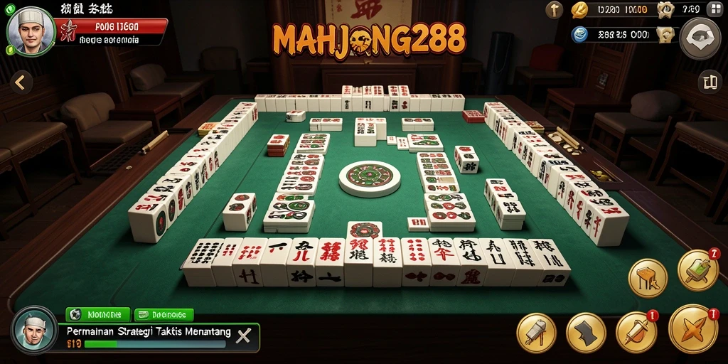 Tampilan gameplay MAHJONG288 yang menarik dan menantang.