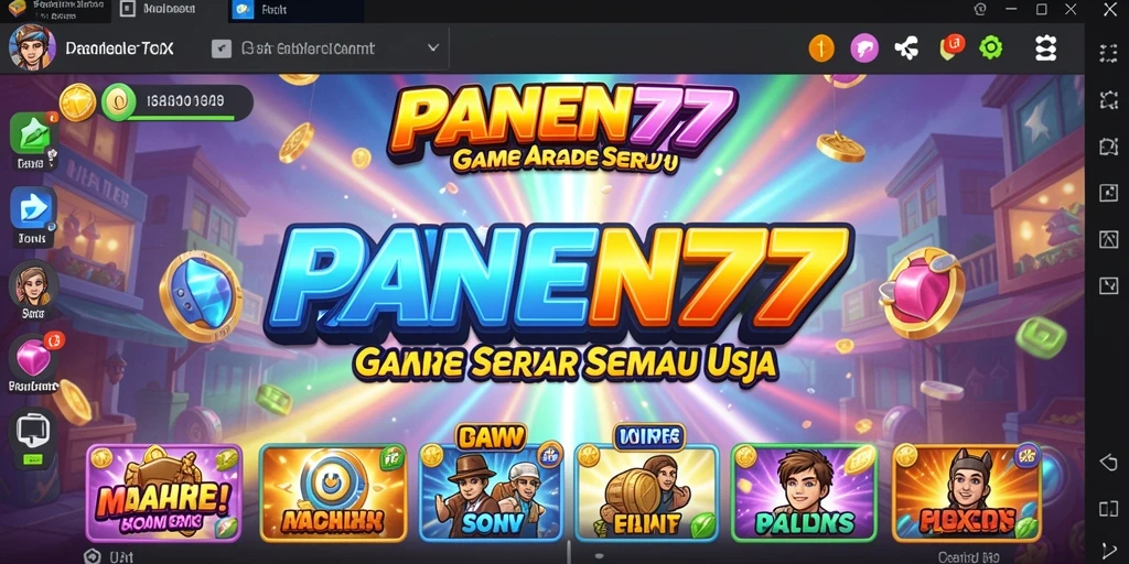 Tampilan gameplay seru dan colorful dari PANEN77.