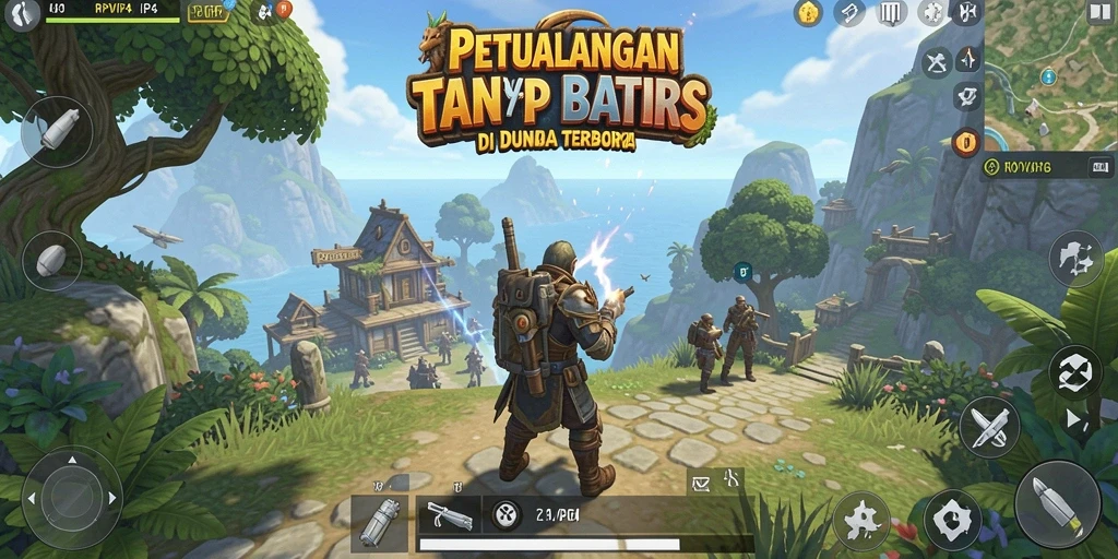 Tampilan gameplay RPVIP4 yang menakjubkan di dunia terbuka.